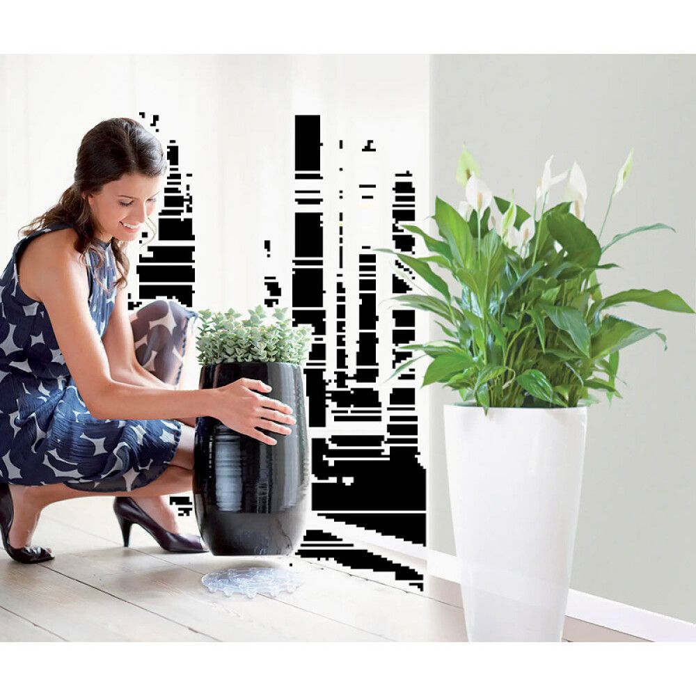 Gólfhlíf fyrir blómapott Ø21cm Elho glær