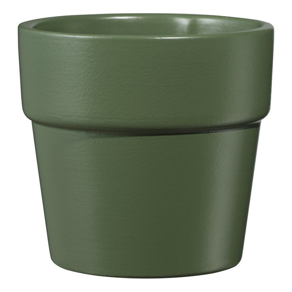 Blómapottur Lima dökkgrænn Ø7cm Soendgen Keramik
