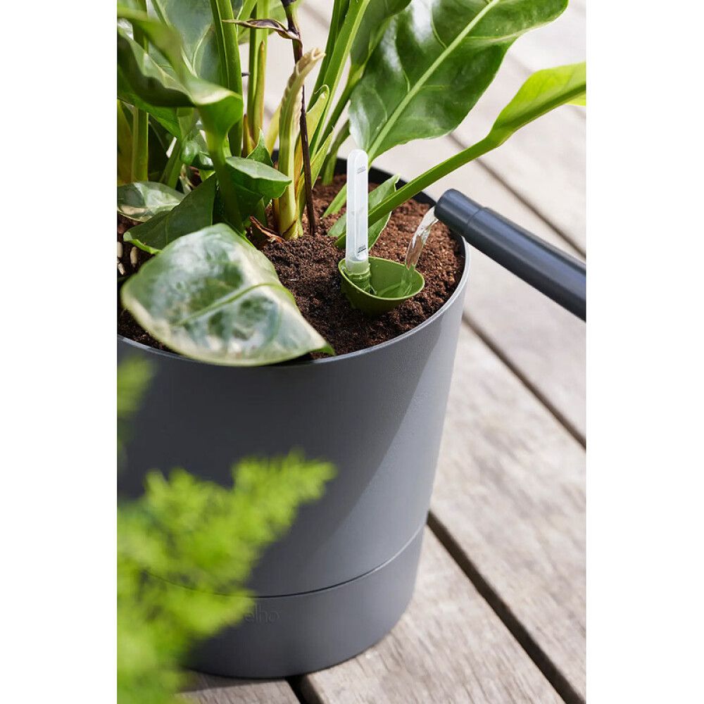 Útiblómapottur Greensense Aqua Care Ø29,5cm dökkgrár