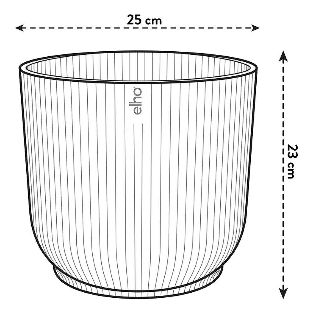 Blómapottur Vibes Fold Round Ø25cm hvítur