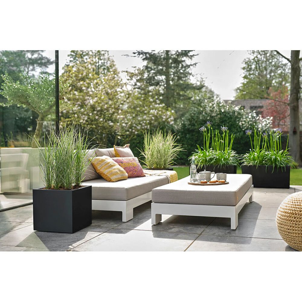 Útiblómapottur Vivo Next Square 39cm svartur