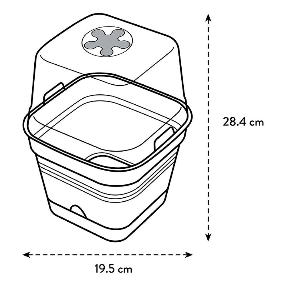 Gróðurbakki Green Basics 20cm grænn