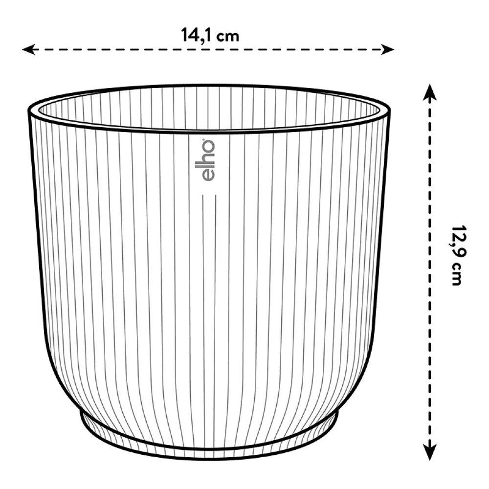 Blómapottur Vibes Fold Round Ø14cm minta