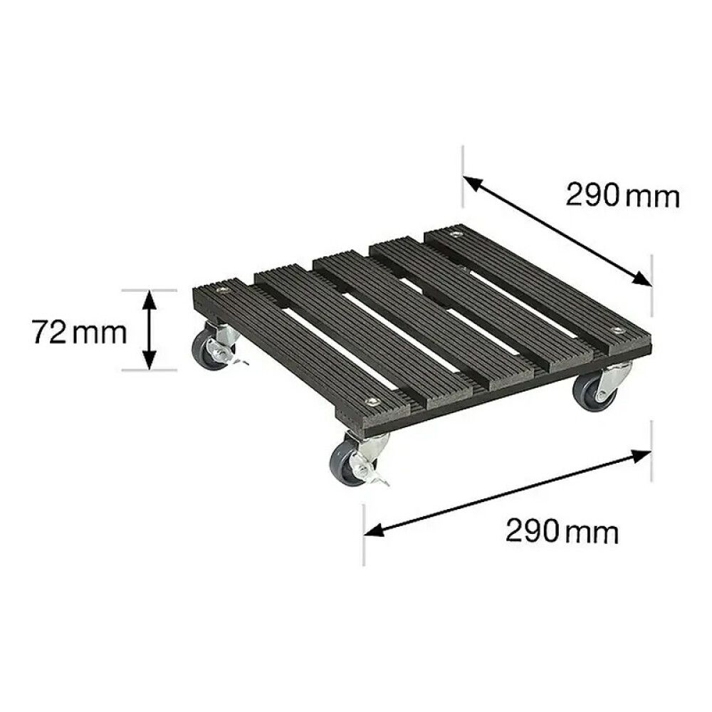 Rúllubretti multi 29cm 80kg harðplast