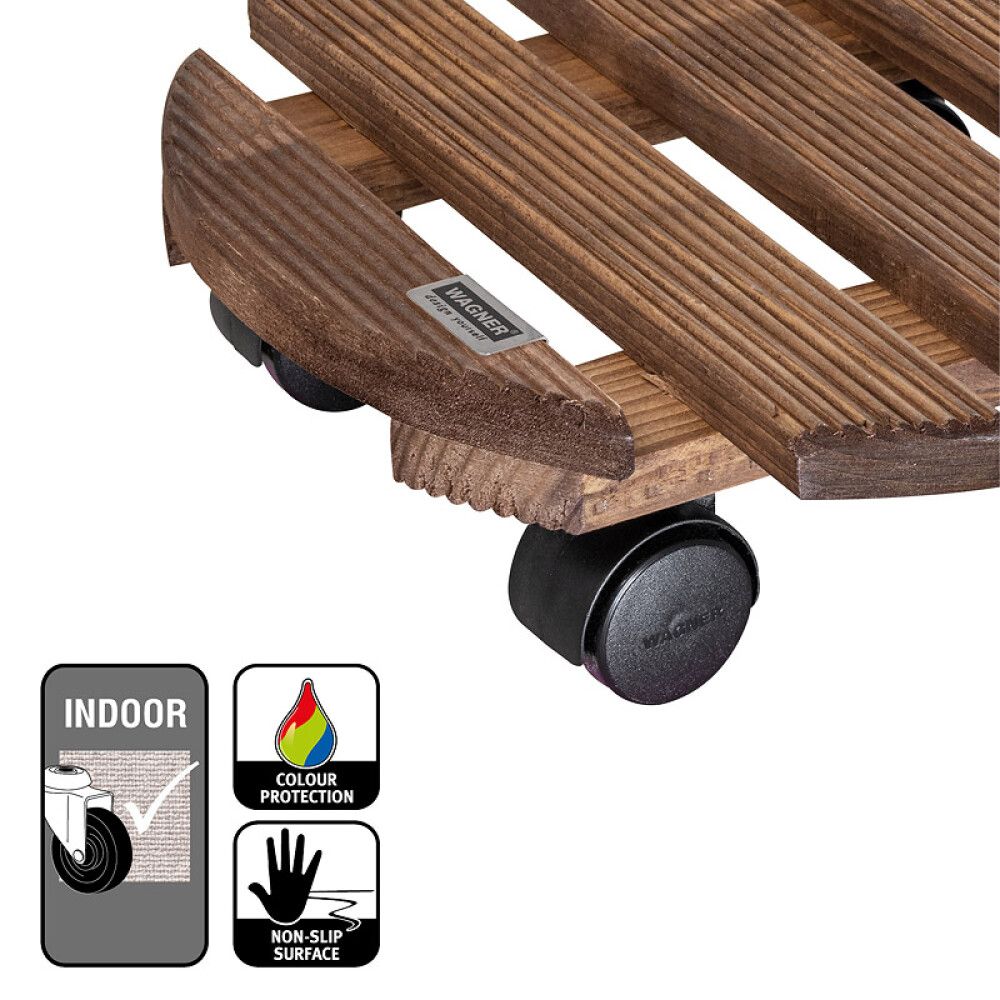 Rúllubretti fyrir blómapott Ø30cm Wagner