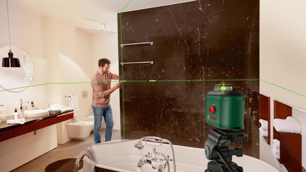 Línulaser grænn kross 360° 4xAA Bosch UniversalLevel 360