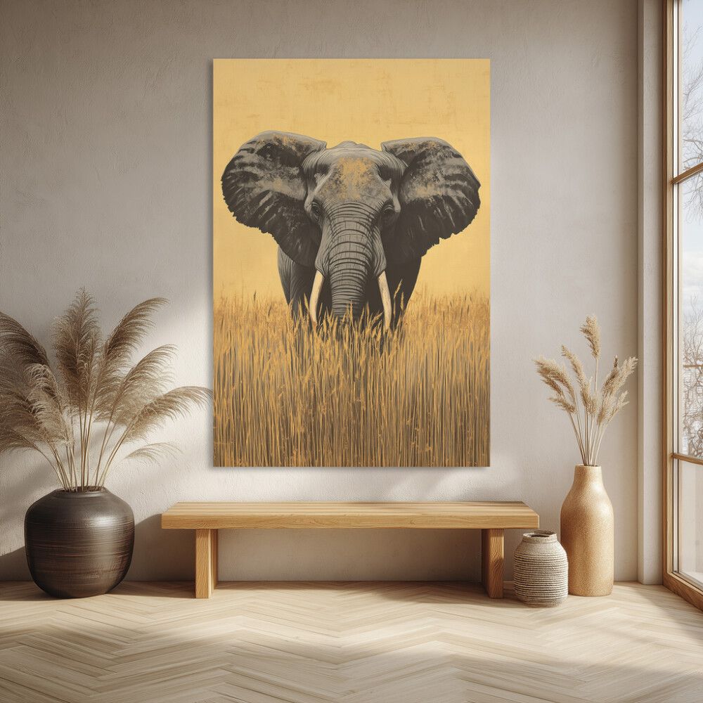 Hljóðvistarmynd fíll 1220x1800x20 mm InEx