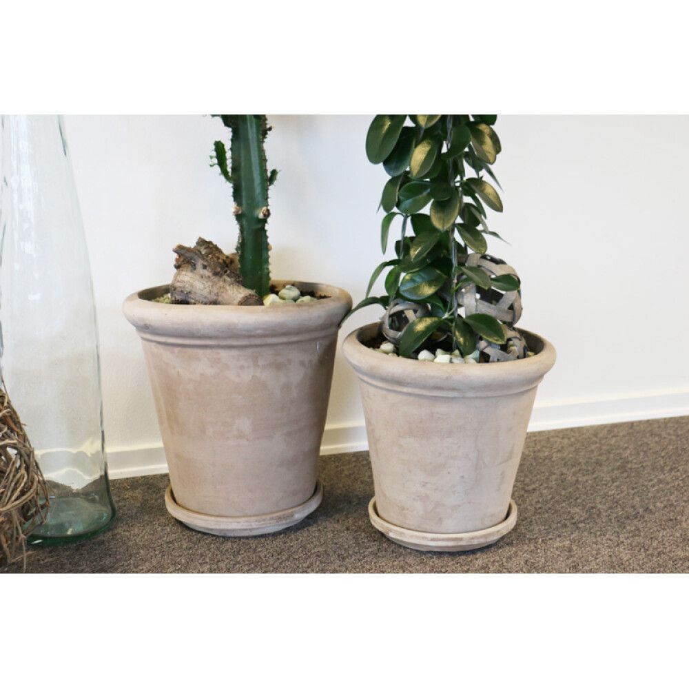 Útiblómapottur Straight Ø34x33 Lauvring brúnn