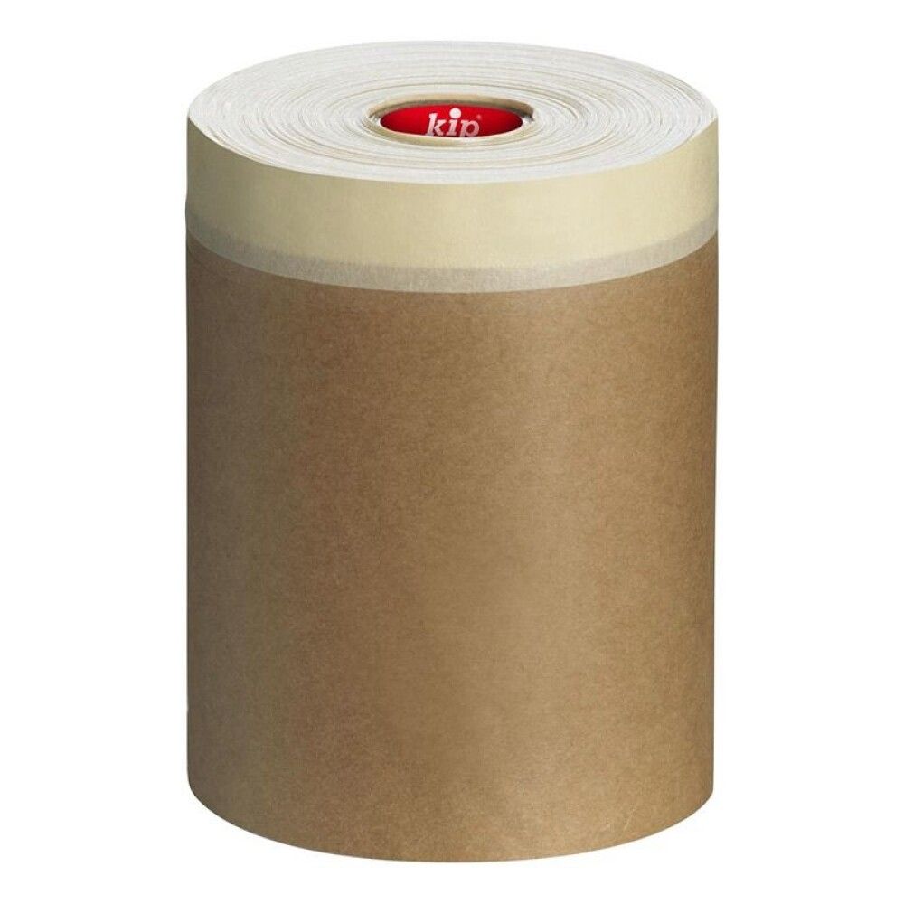 Þekjupappír með málningarlímbandi 18cm x 25m Kip