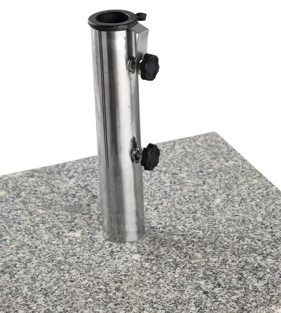 Sólhlífarfótur 60 kg ferkantaður granít Sunfun grár