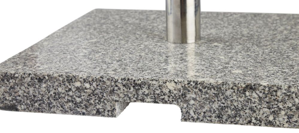 Sólhlífarfótur 60 kg ferkantaður granít Sunfun grár