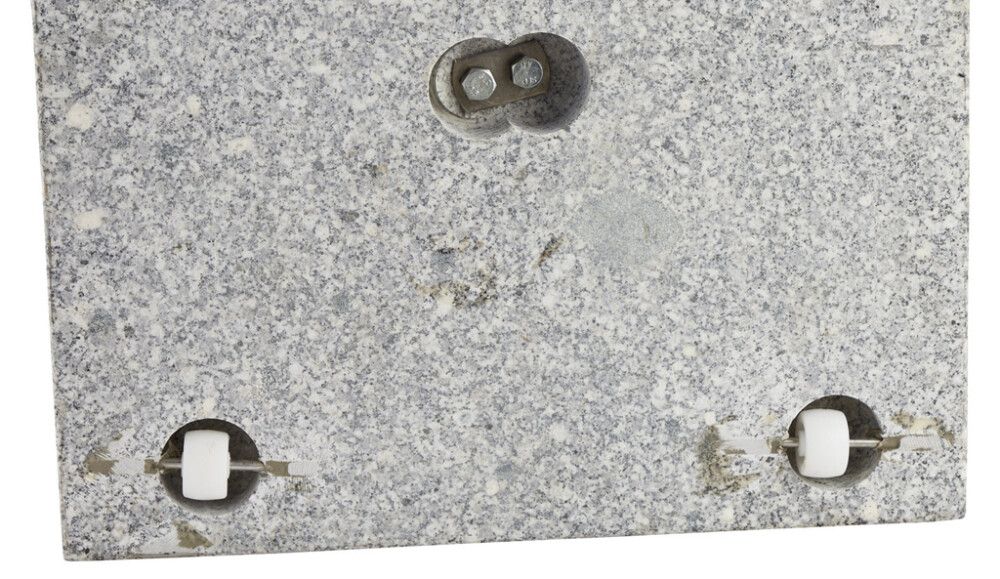 Sólhlífarfótur 60 kg ferkantaður granít Sunfun grár