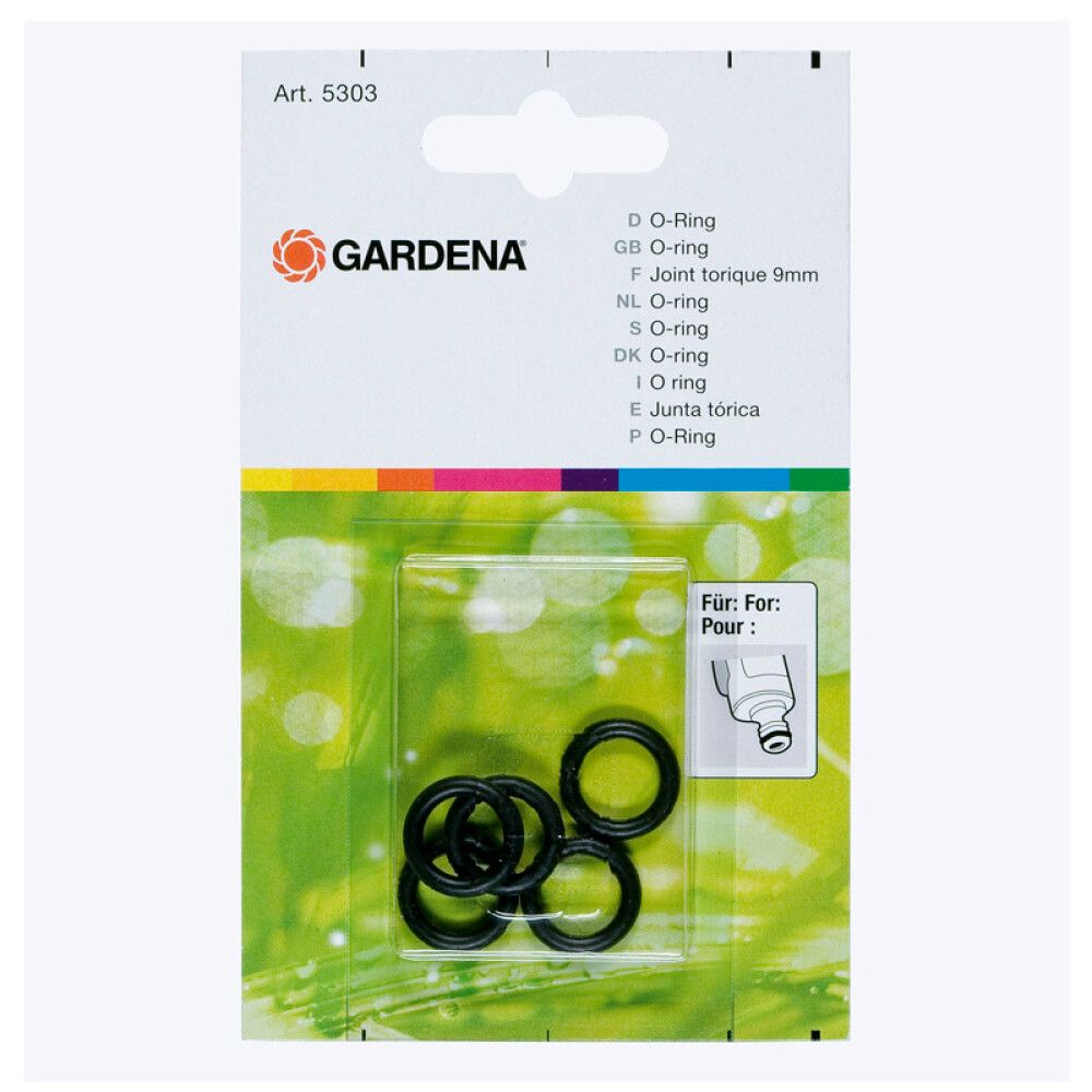O hringir 9mm 5stk Gardena