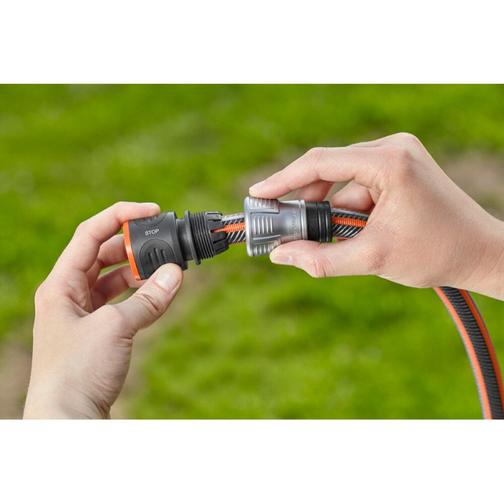 Slöngutengi með stoppi hraðsmellu 1/2" Premium Gardena
