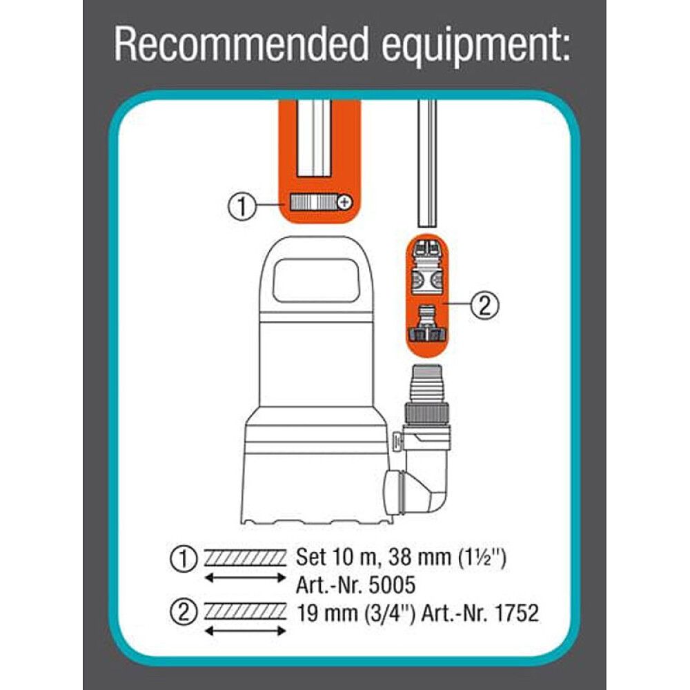 Brunndæla 450W fyrir hreint vatn Gardena 11000