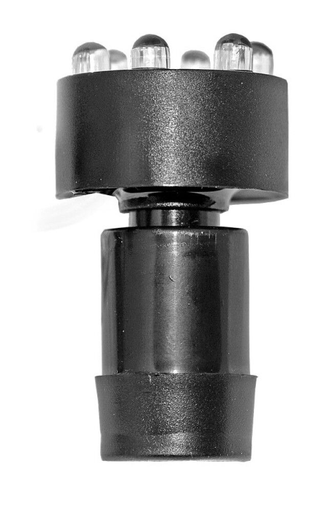 Led ljós fyrir gosbrunn 3x6 LED hvít