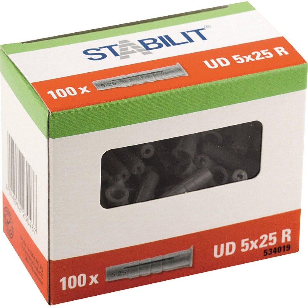 Múrtappi 5x25mm Stabilit 100stk
