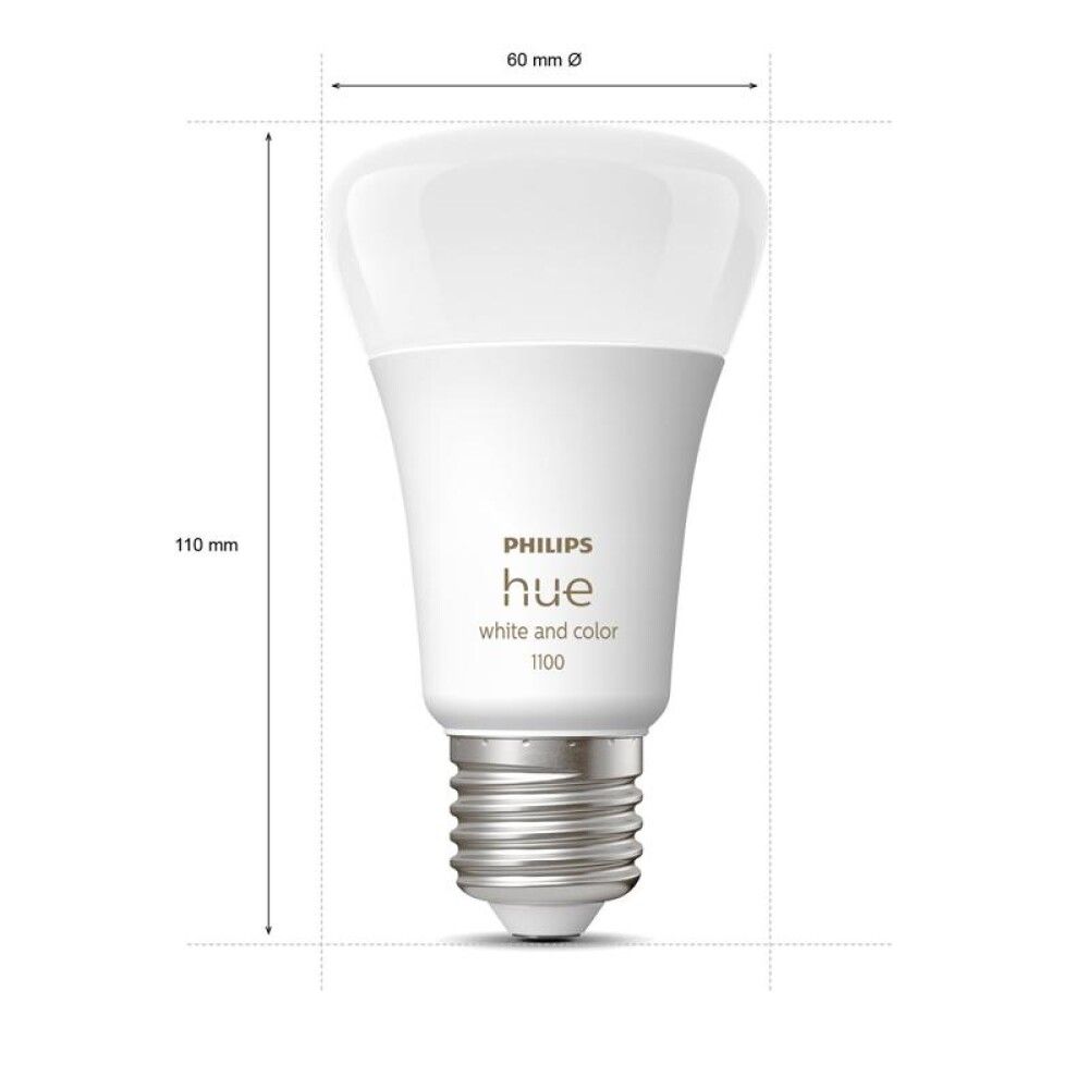 Startsett WCA 2xE27 með brú og rofa Philips Hue
