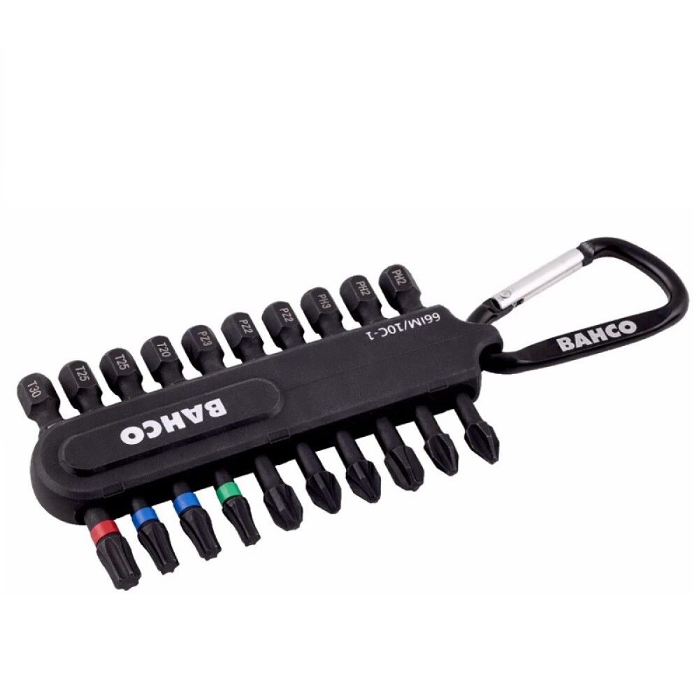 Skrúfbitasett 50 mm 10 hlutir 1/4" Bacho