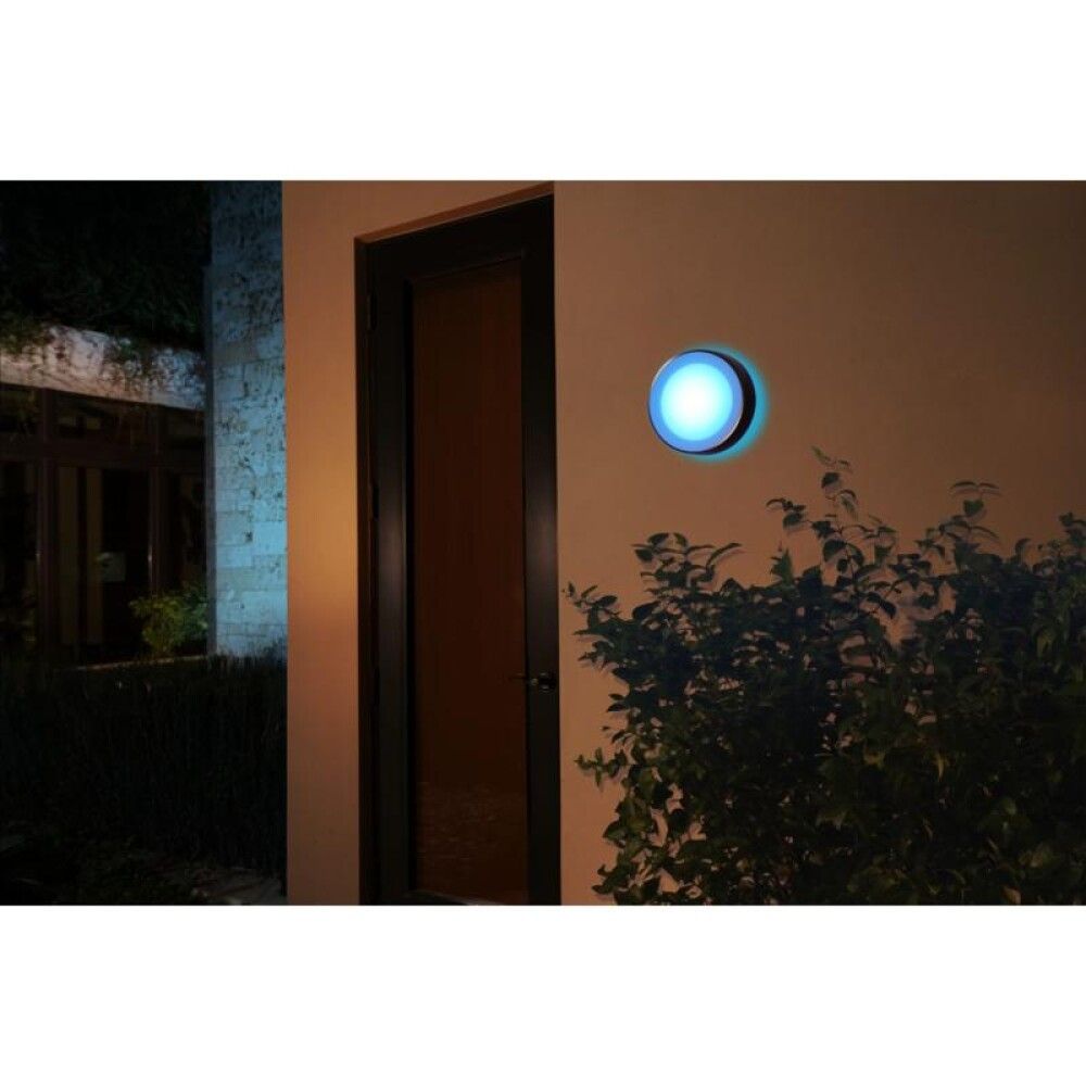 Veggljós LED Daylo 15W IP44 Philips Hue WCA Ø22 cm ál