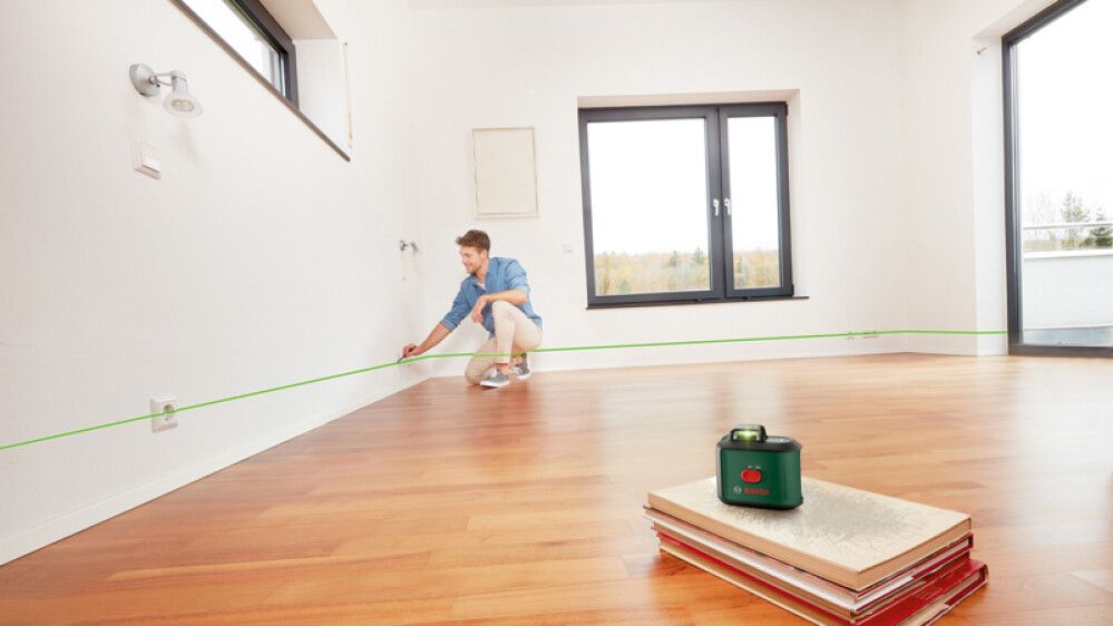 Línulaser grænn kross 360° 4xAA Bosch UniversalLevel 360