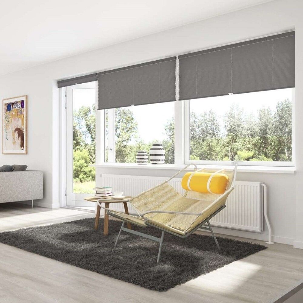 Plíseruð gardína 90x210 cm Debel Touch grá