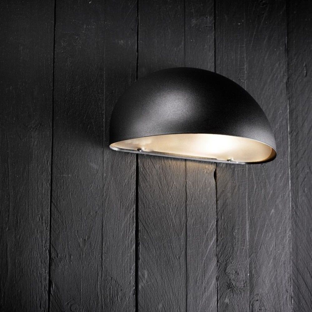 Veggljós E14 Scorpius svart/kopar 20 cm