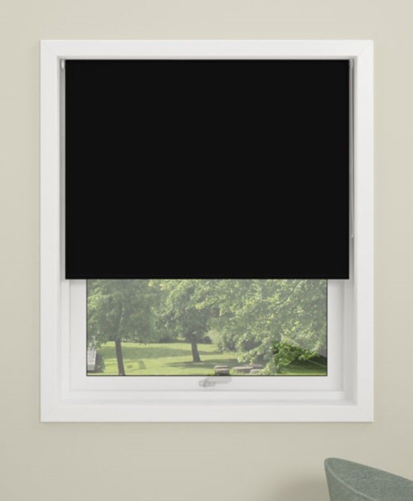 Myrkvunarrúllugardína 100x150 cm Debel Uni Mini svört