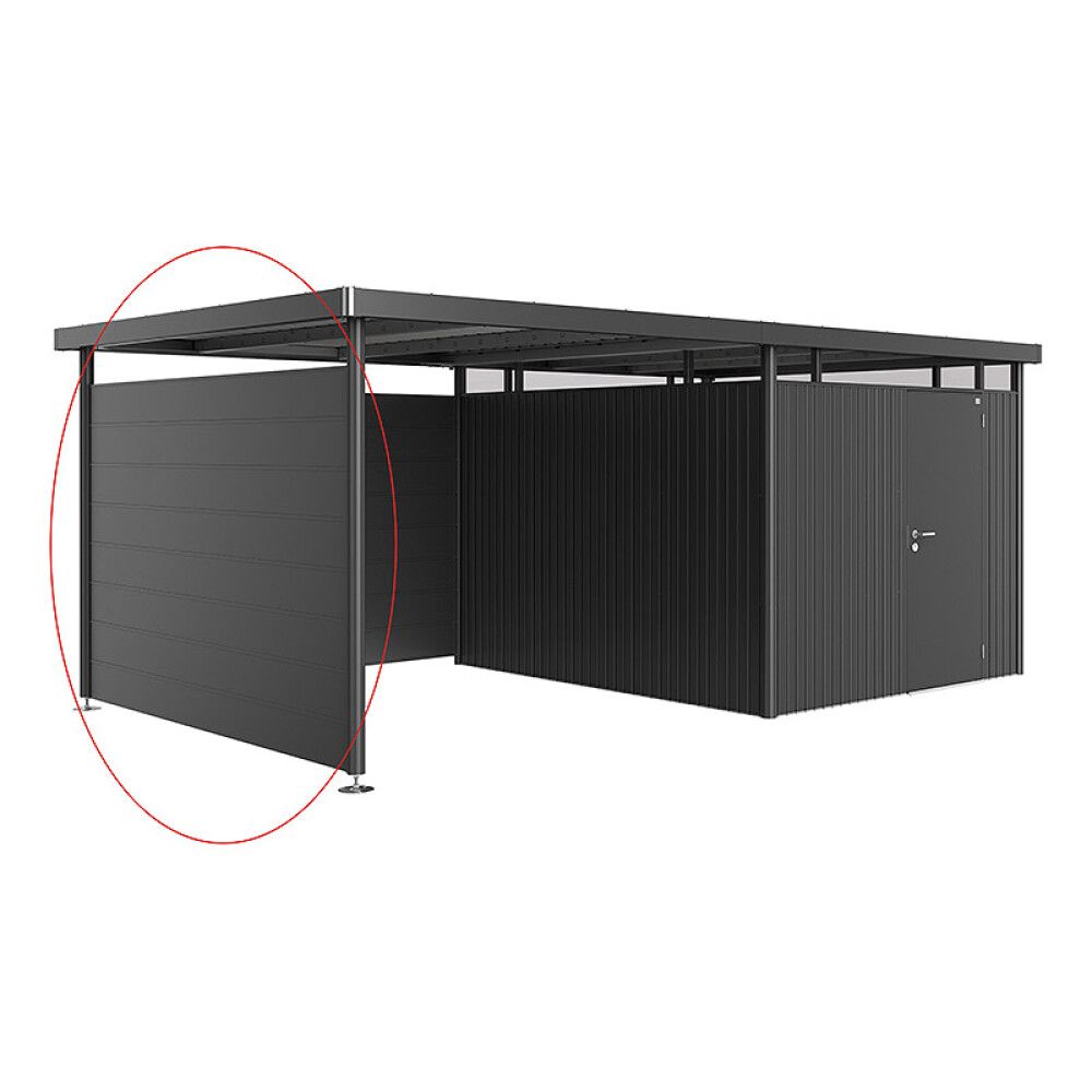 Hliðarveggur Highline H5 dökkgrár