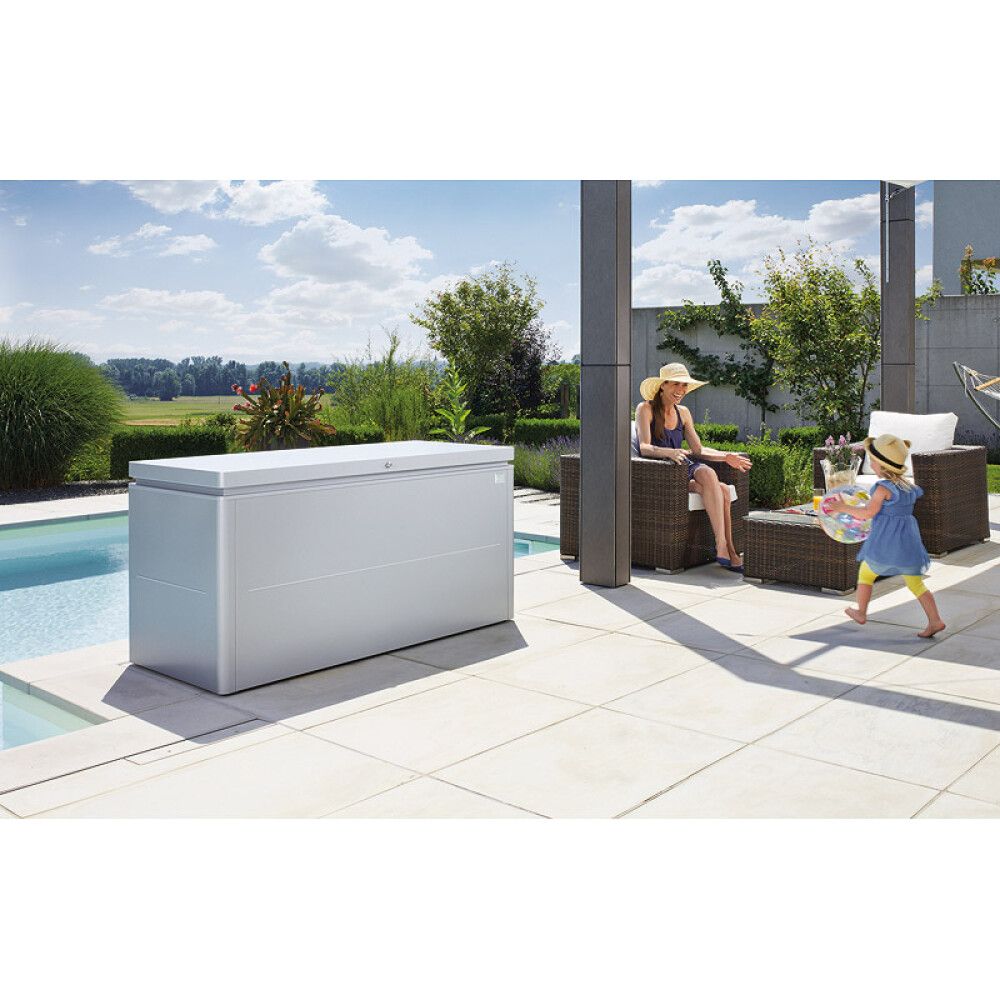 Geymslubox 160 x 70 cm Longebox 160 Silfur