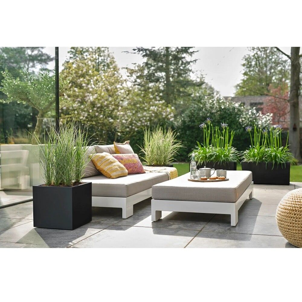 Útiblómapottur Vivo Next Square 39cm svartur