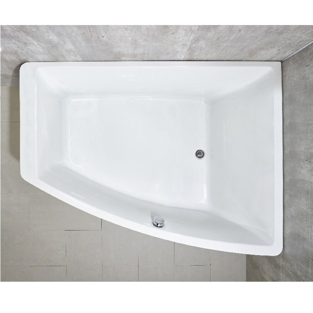 Baðkar frístandandi Värmland Clean hægri 160x120x65 cm