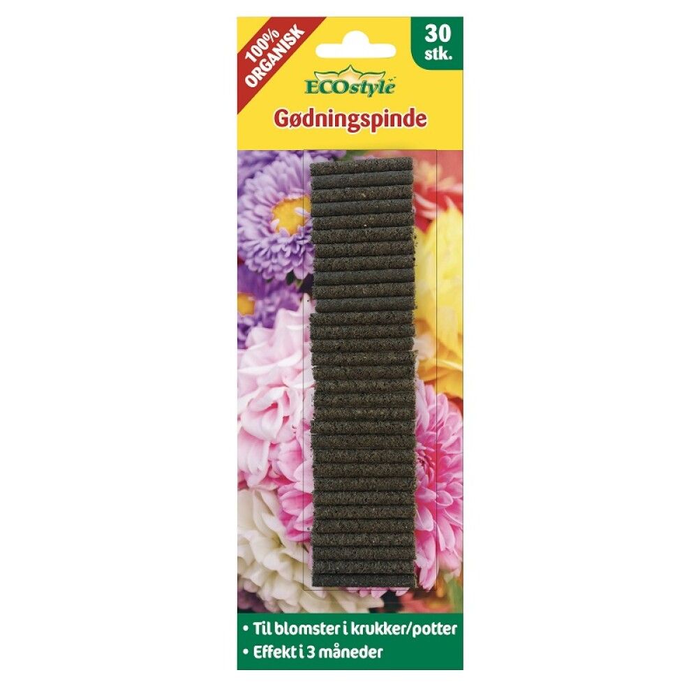 Blómanæring pinnar 30stk ECOstyle