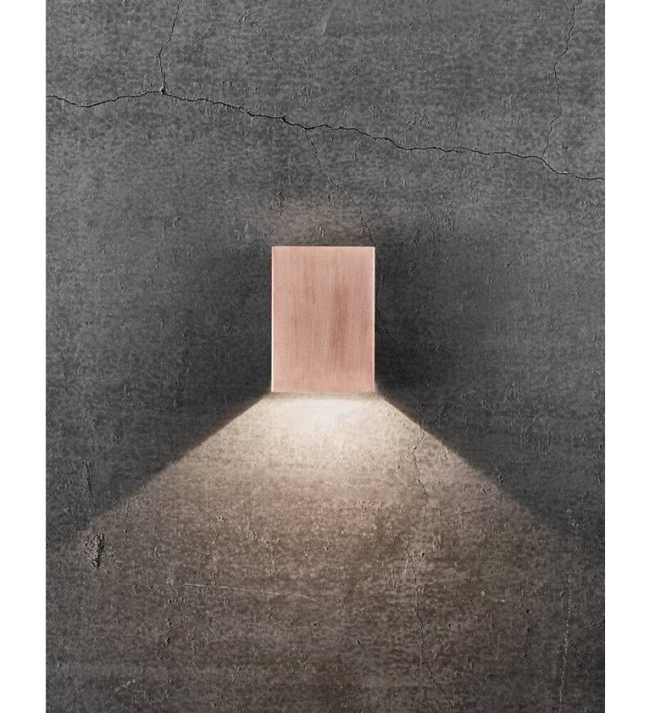 Veggljós LED Fold 10 kopar 14,8 cm