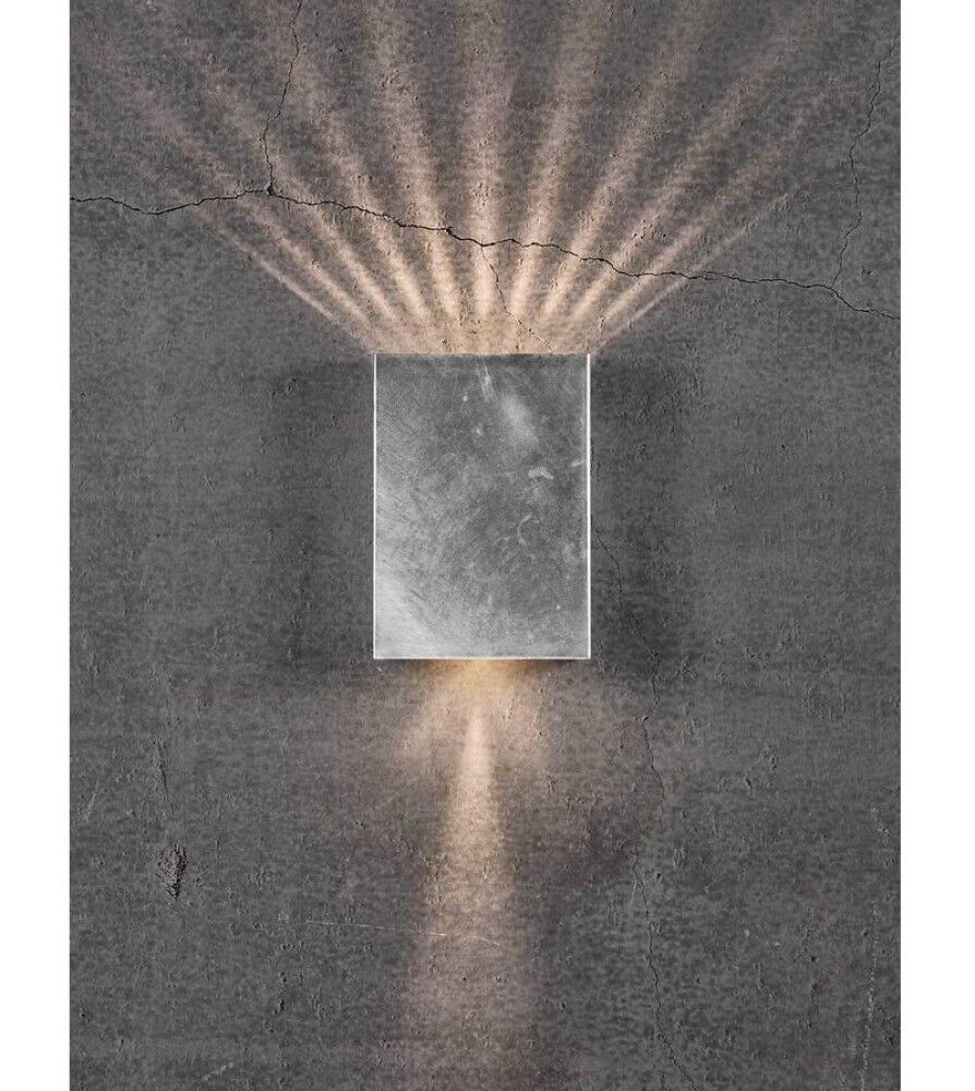 Veggljós LED Fold 15 galvaníserað stál 21 cm