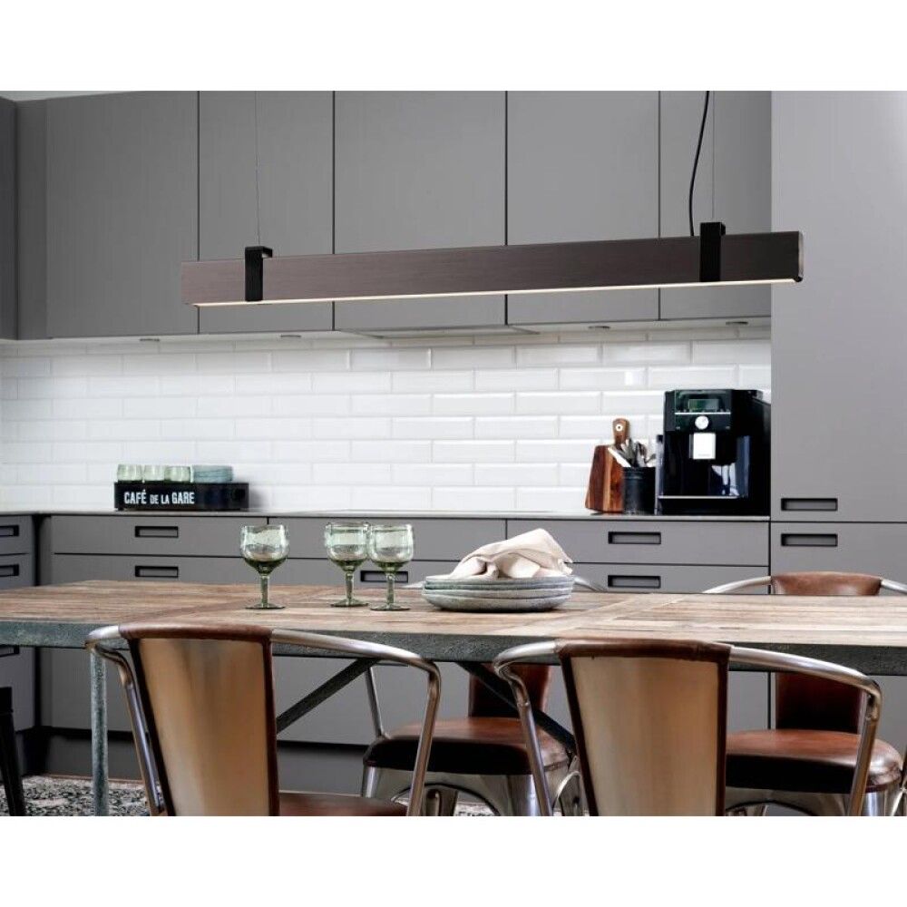 Hangandi ljós LED Lilt koksgrátt 115 cm