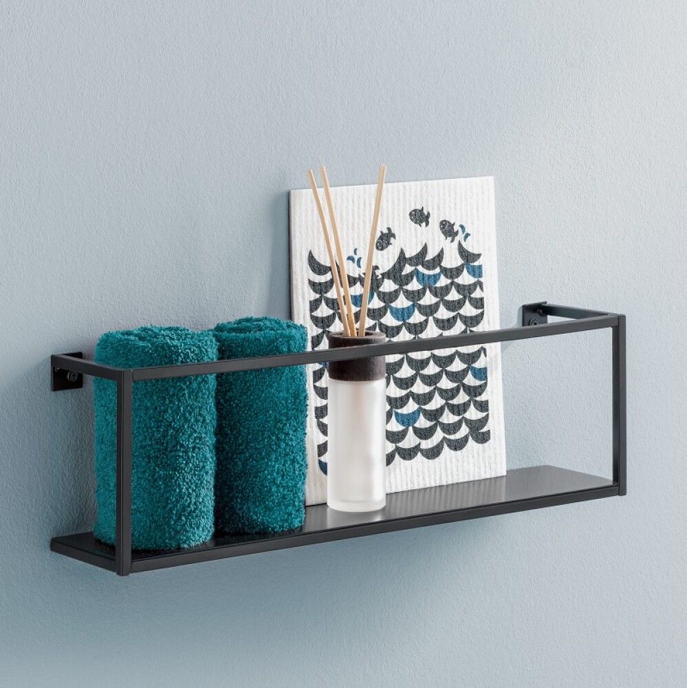 Hilla 400x80x120 mm Dolle SHELF+ Aquarium svört