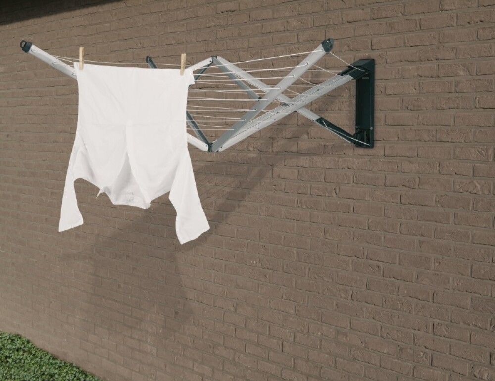 Þvottasnúra vegghengd með loki 182x182 cm Brabantia