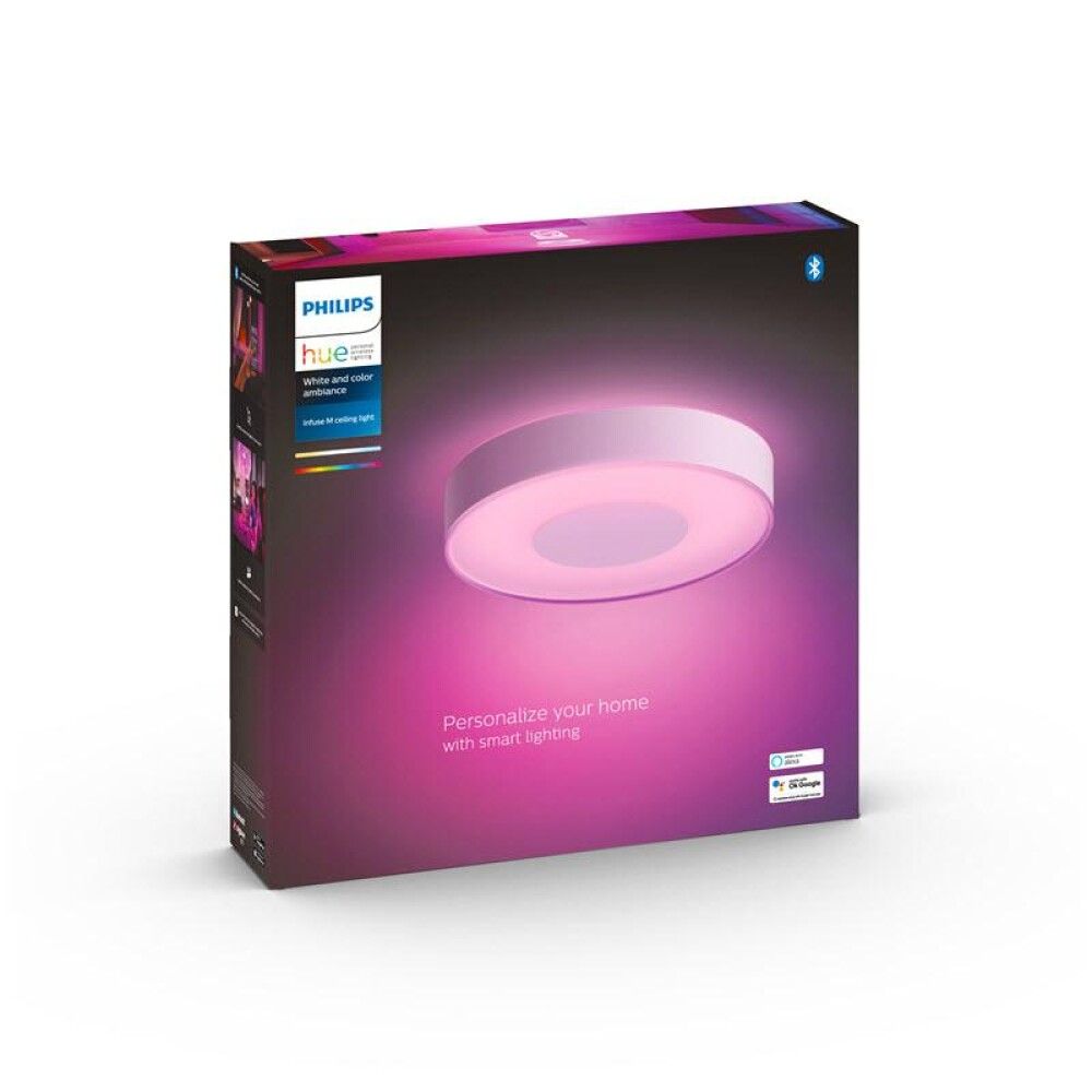 Kúpull LED Infuse Philips Hue WCA Ø38 cm hvítur