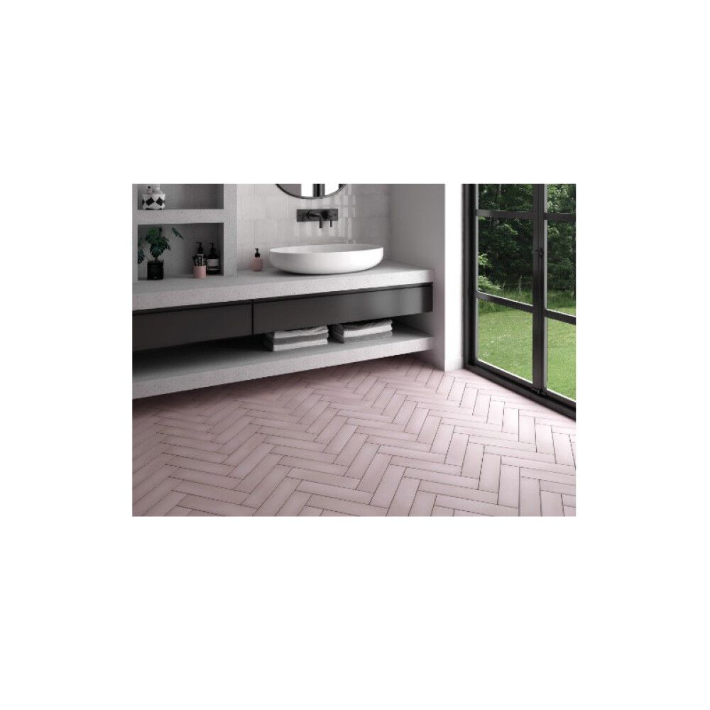 Gólf- & Veggflísar Ajour 9,2x36,8cm 0,65m² pink rose