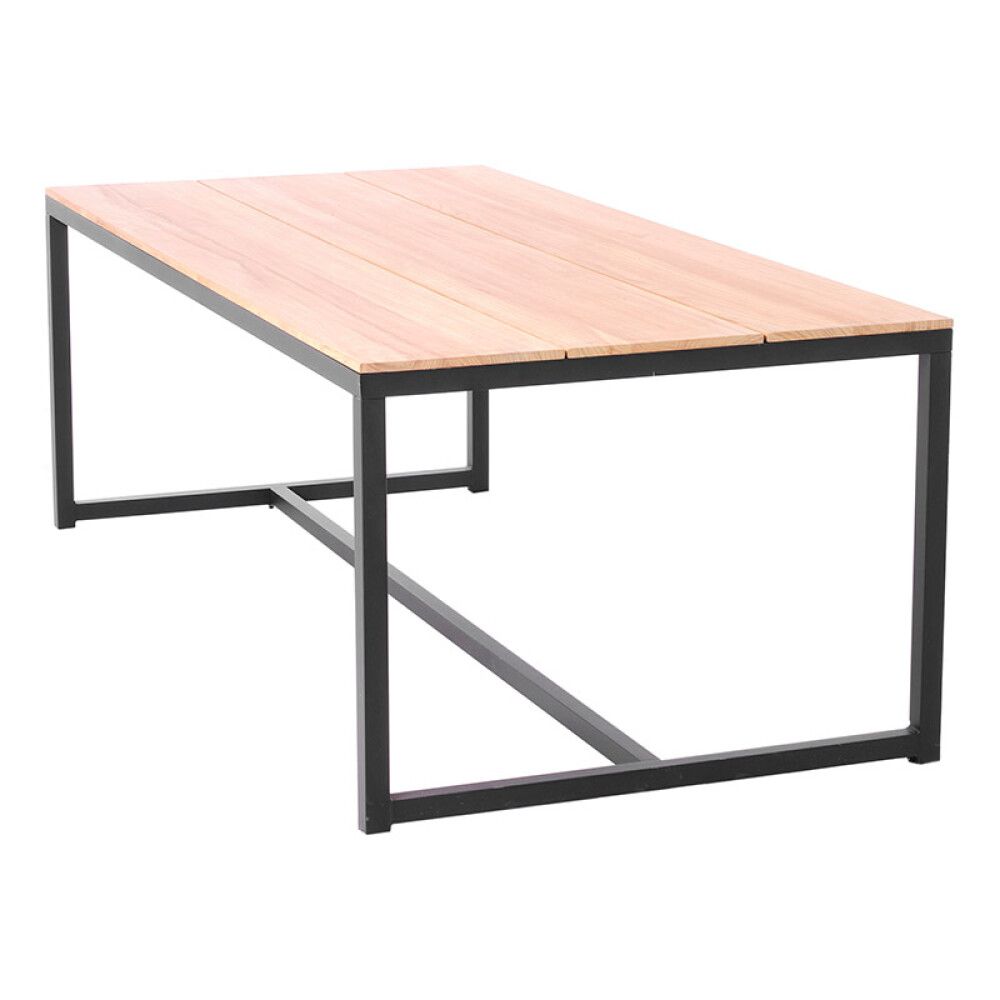 Garðborð 200x100cm Sunfun Eksjö svart