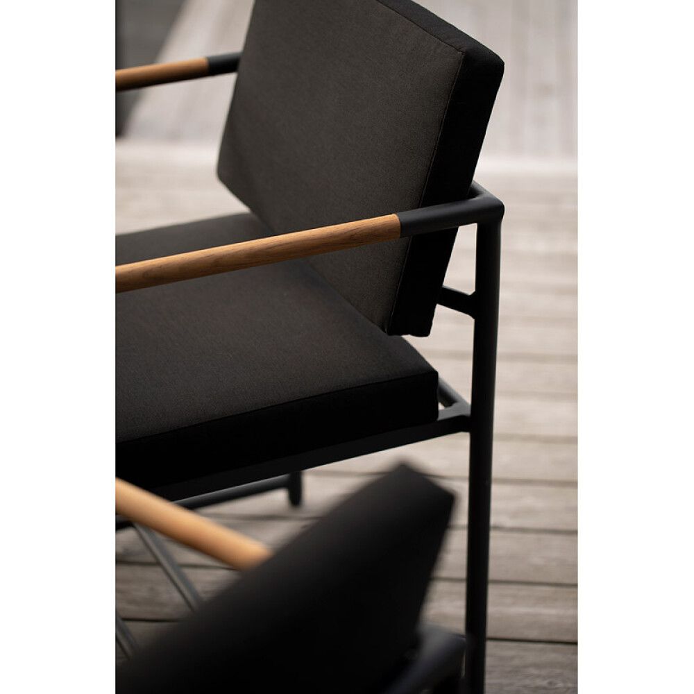 Garðstóll 2 stk Sensum Arendal svartur