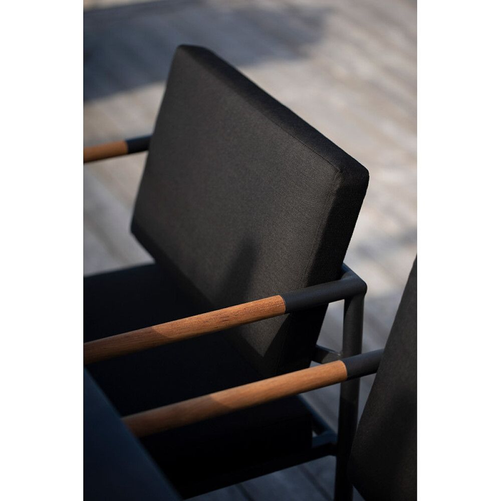 Garðstóll 2 stk Sensum Arendal svartur
