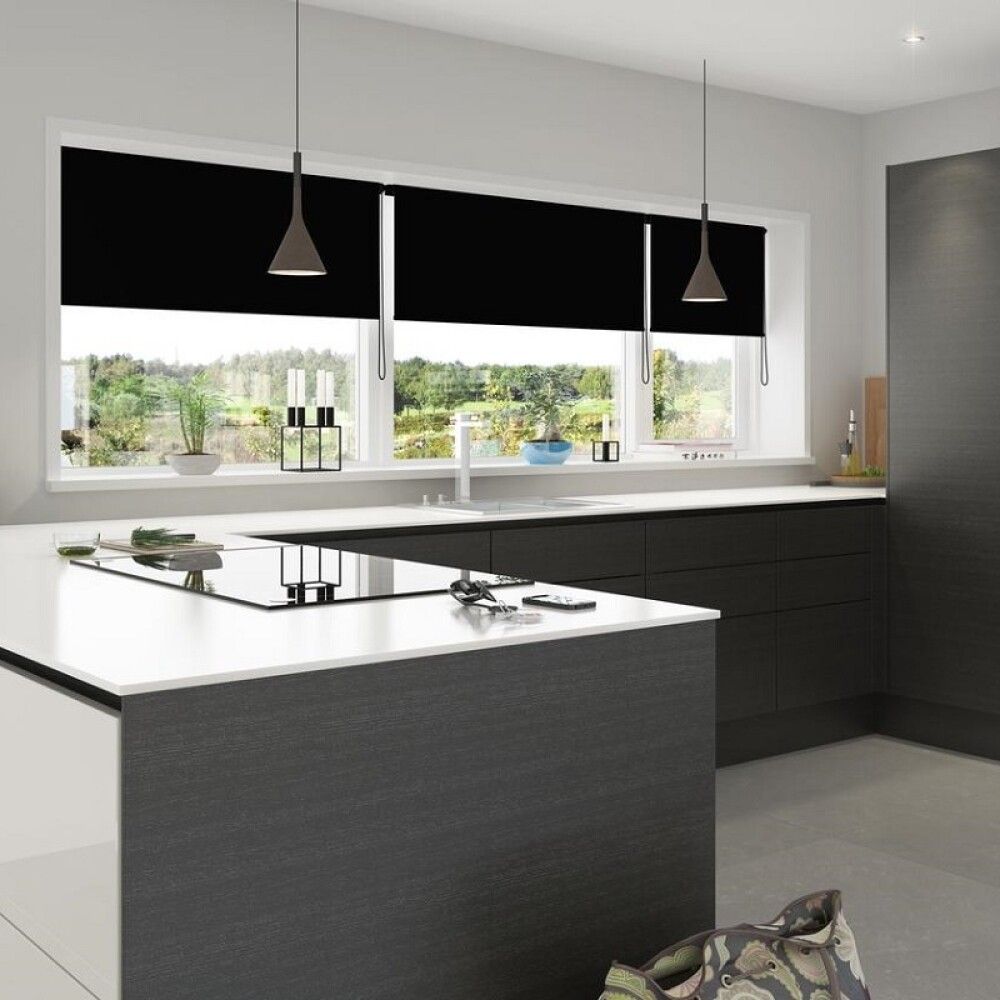 Rúllugardína 160x175 cm Debel Uni DL svört