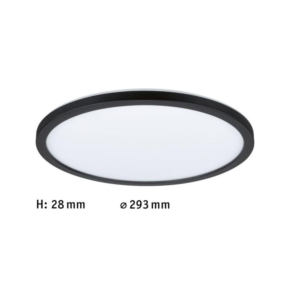 Kúpull LED 16W Atria Ø29,3cm svart
