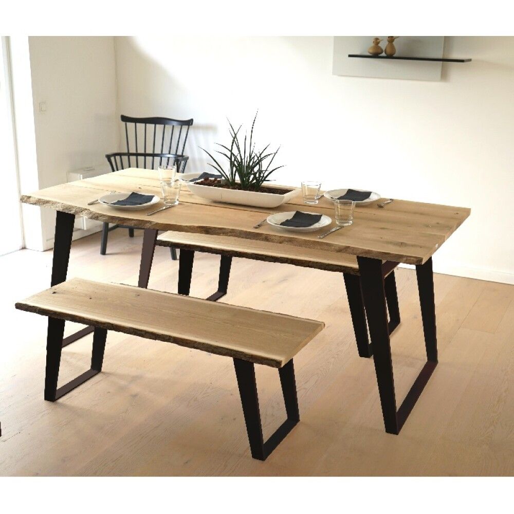 Fótur fyrir bekk 33x41x8/5cm svartur