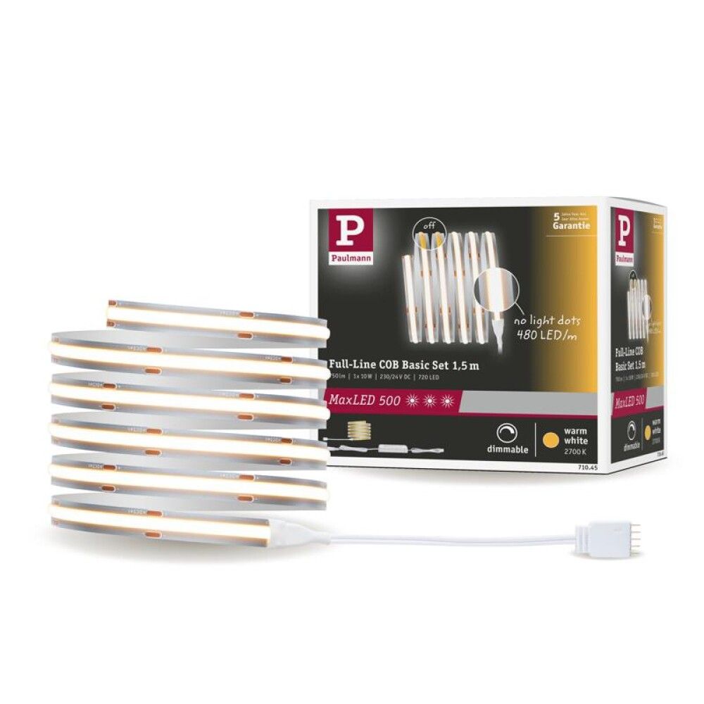 Ledborði 10W 1,5m Maxled Cob 500 2700K