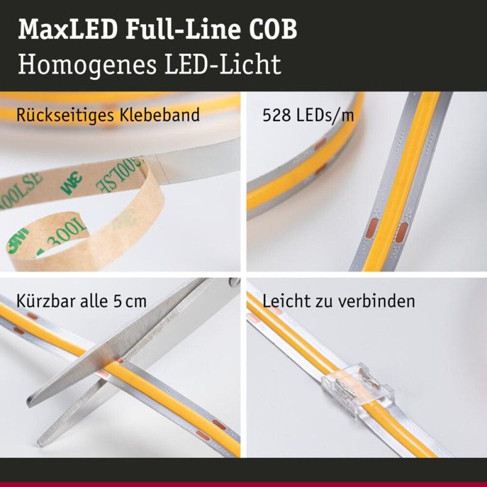 Ljósborði framlenging 2,5m 15W dimmanlegur Maxled 500
