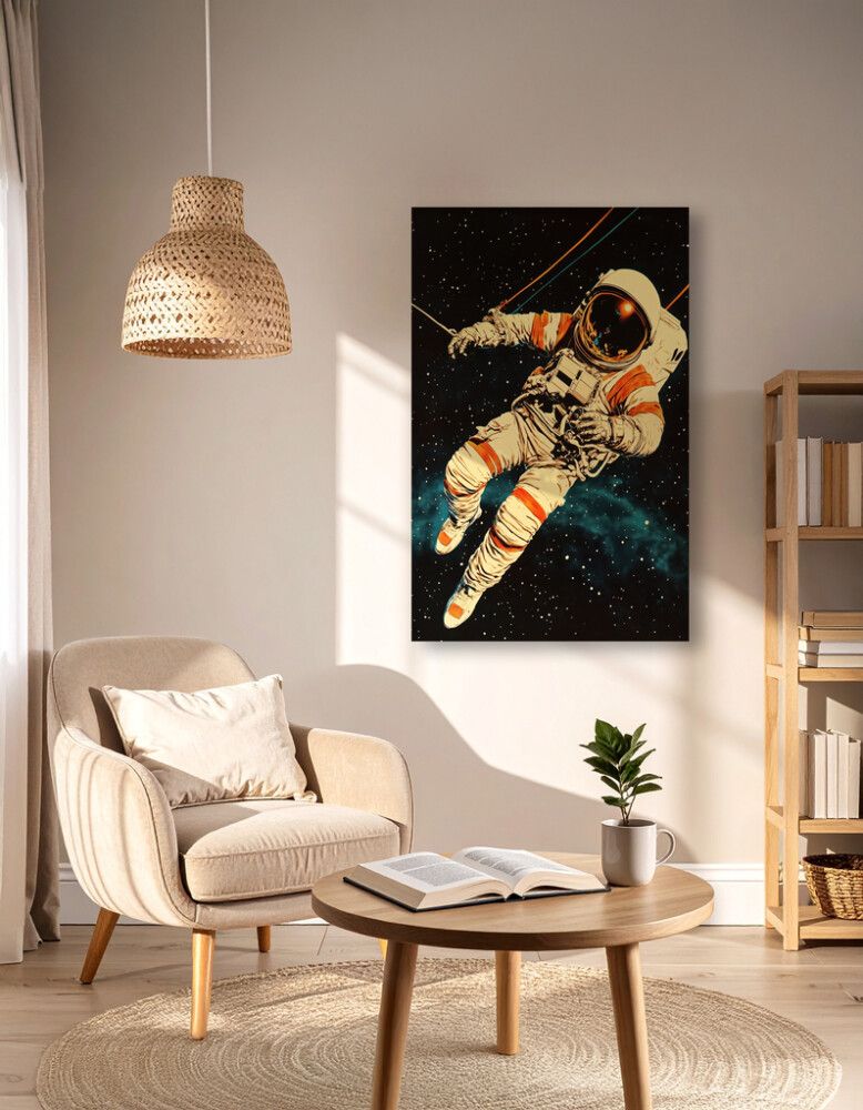 Hljóðvistarmynd geimfari 1 800x1220x20 mm InEx