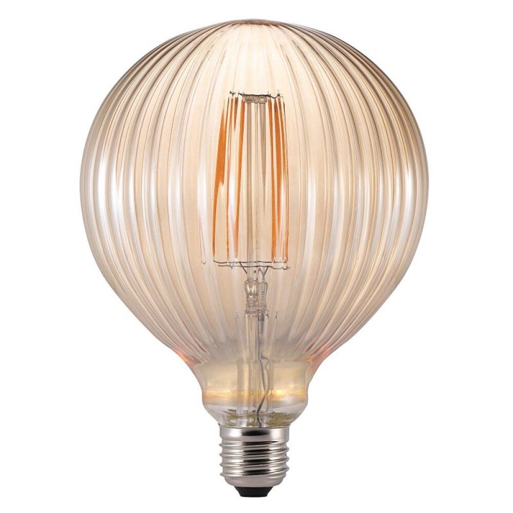 LED skrautpera Avra Stripes amber E27 Ø12,5 cm